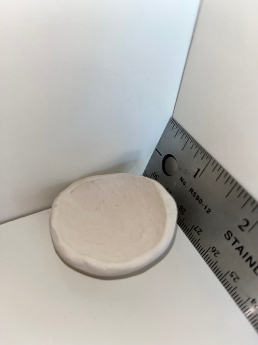 2" Round Dish Ceramic Bisque