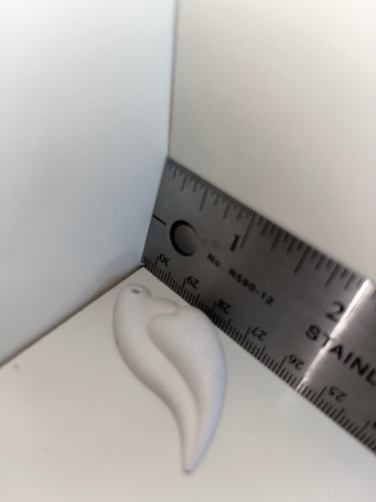 Heart Pendant Ceramic Bisque