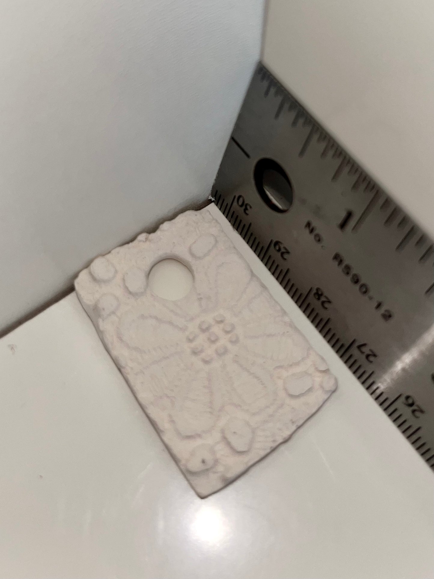 Flower Pendant Ceramic Bisque