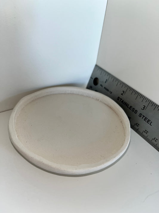 4" Dish Ceramic Bisque