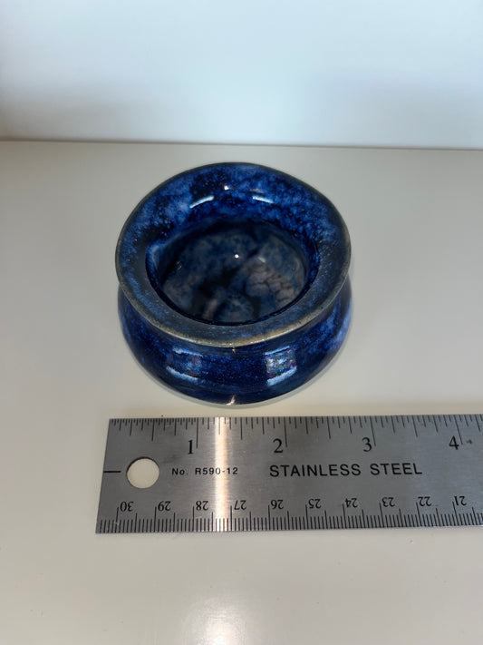 3" Blue Pot by Heath Fehr