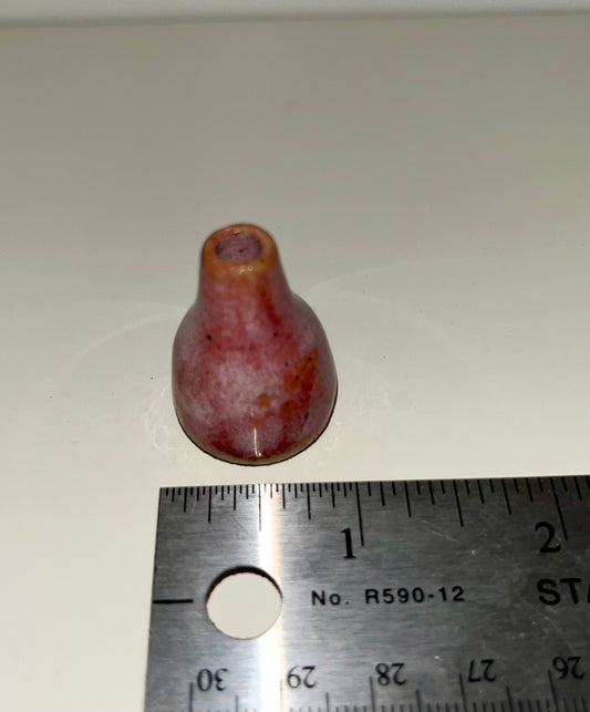 0.75" Tiny Pink Vase by Heath Fehr