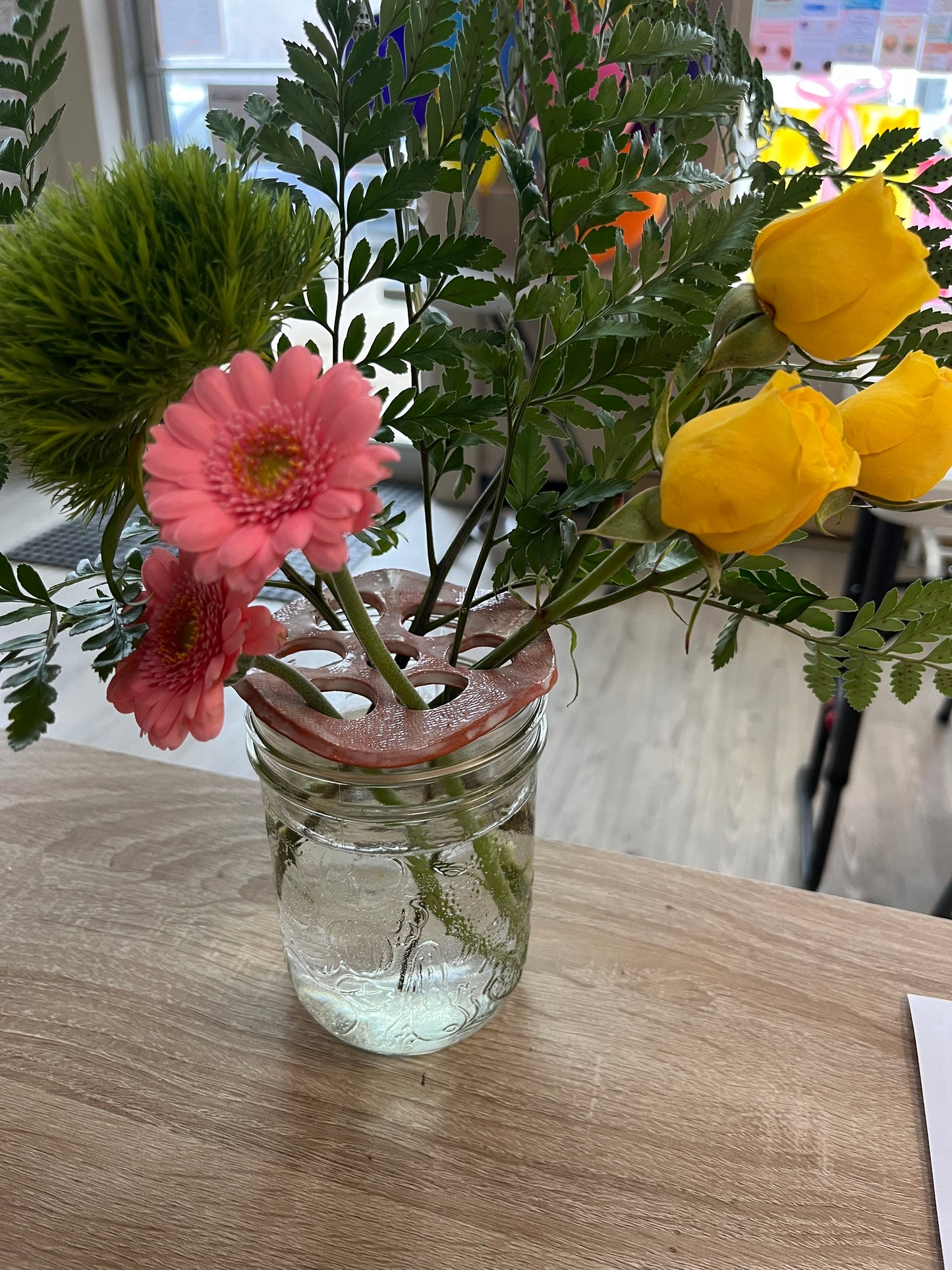 Flower Frog - White Pottery