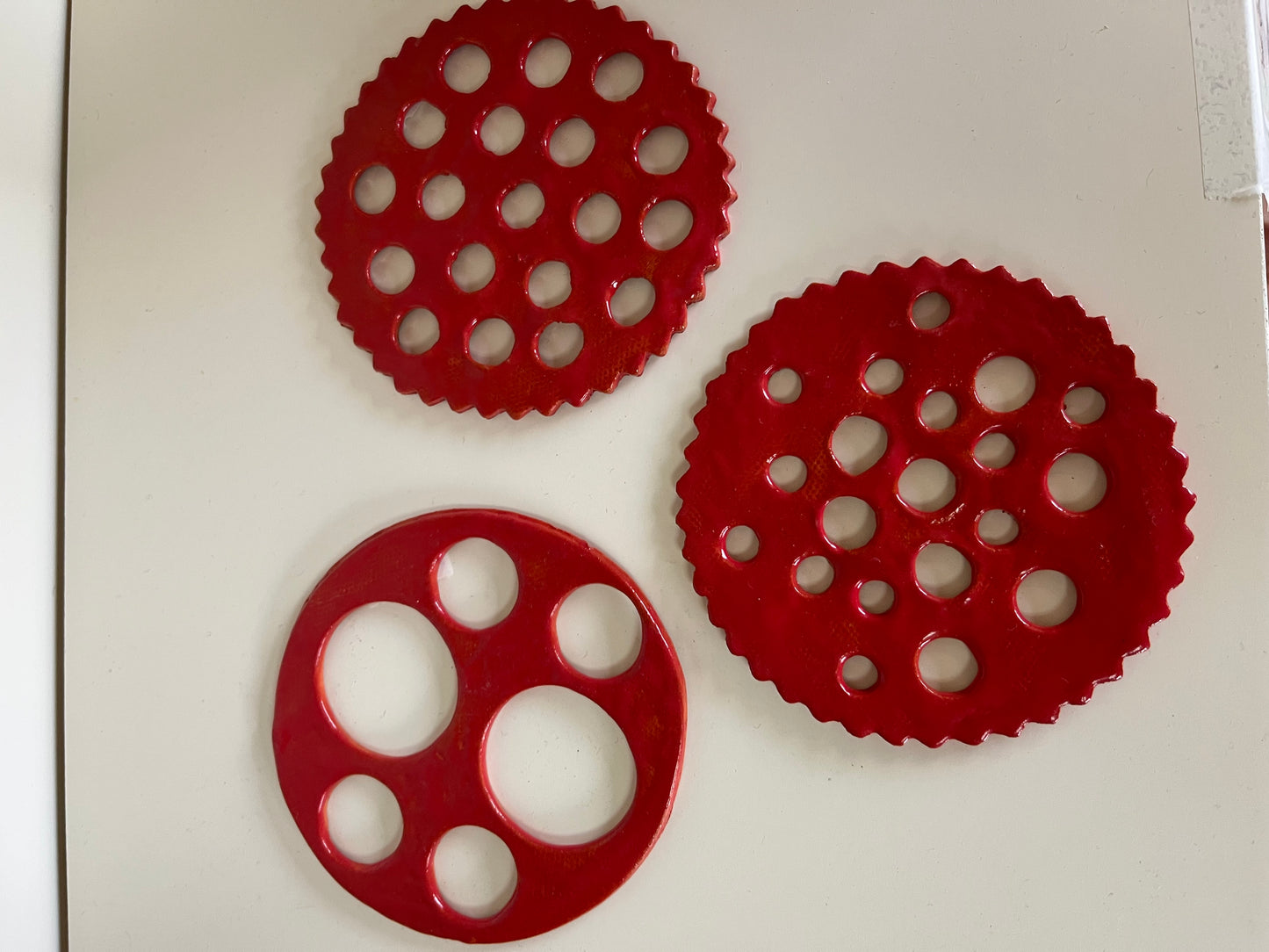 Flower Frog - Red Pottery