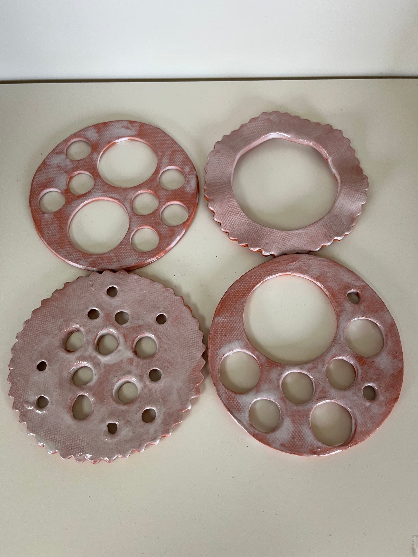 Flower Frog - White Pottery