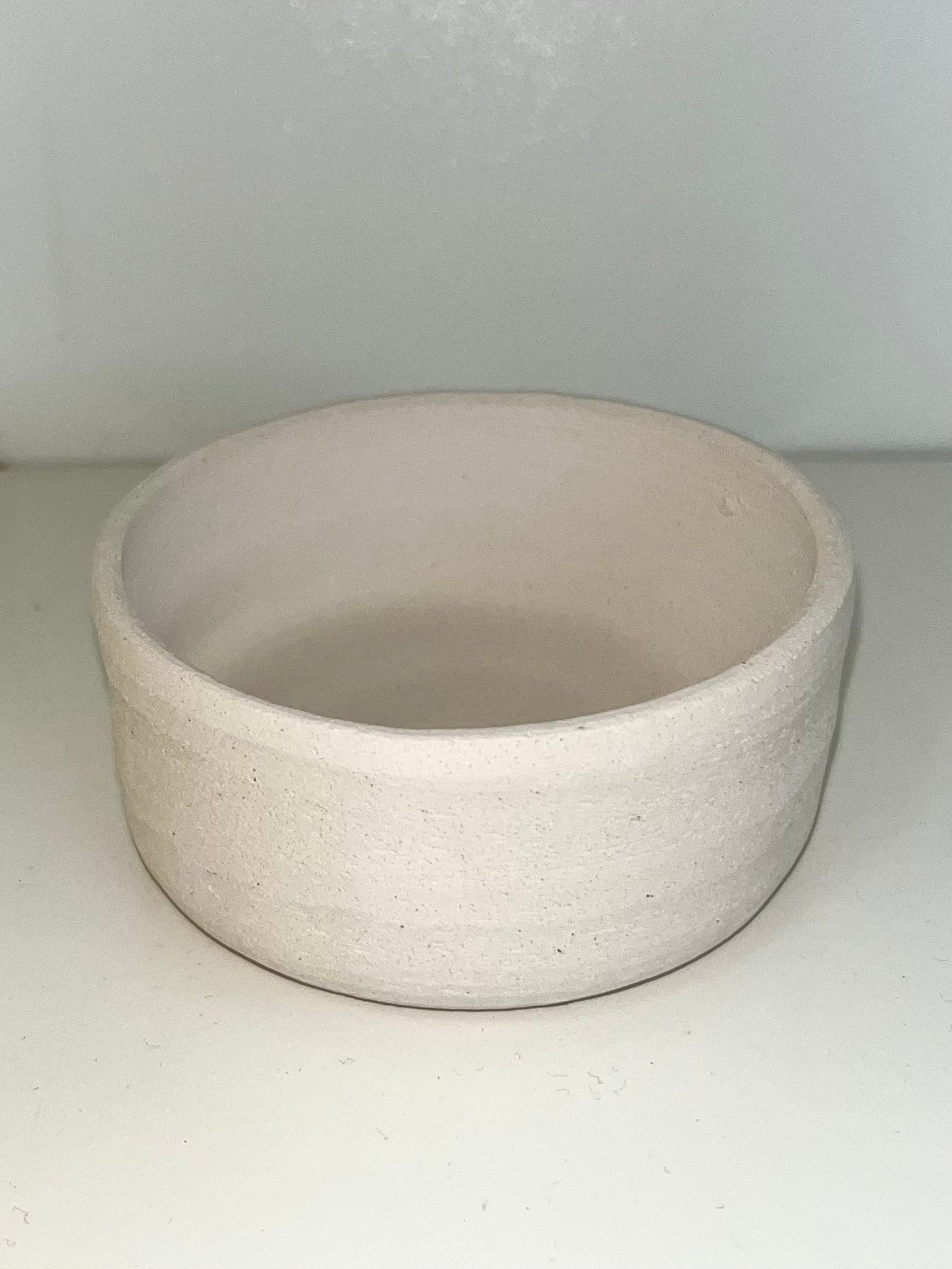 3.5” Short Bowl Ceramic Bisque