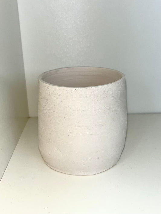 3” Tall Cup Ceramic Bisque