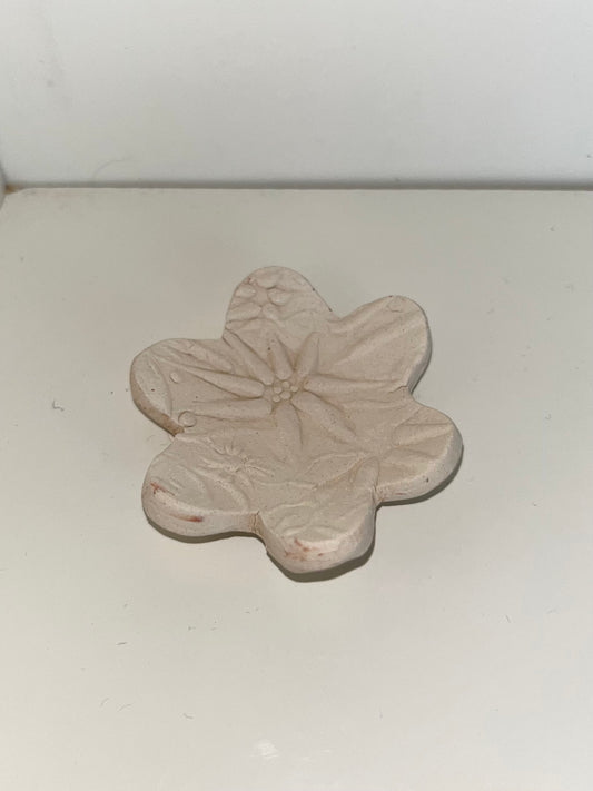 2" Flower Dish Ceramic Bisque