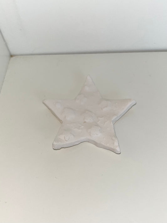 2" Star Ceramic Bisque