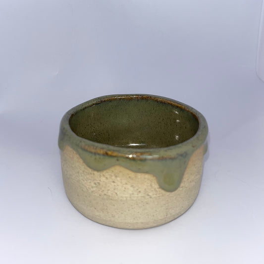 2.5" Pottery Drip Bowl - Green