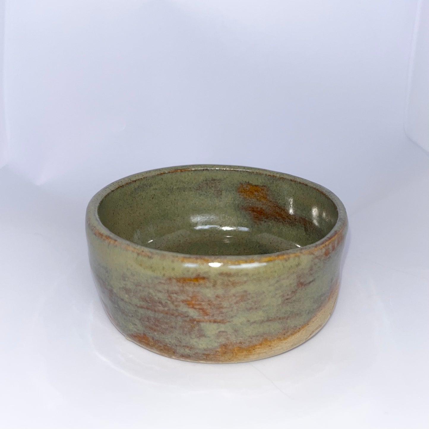3" Pottery Bowl - Green