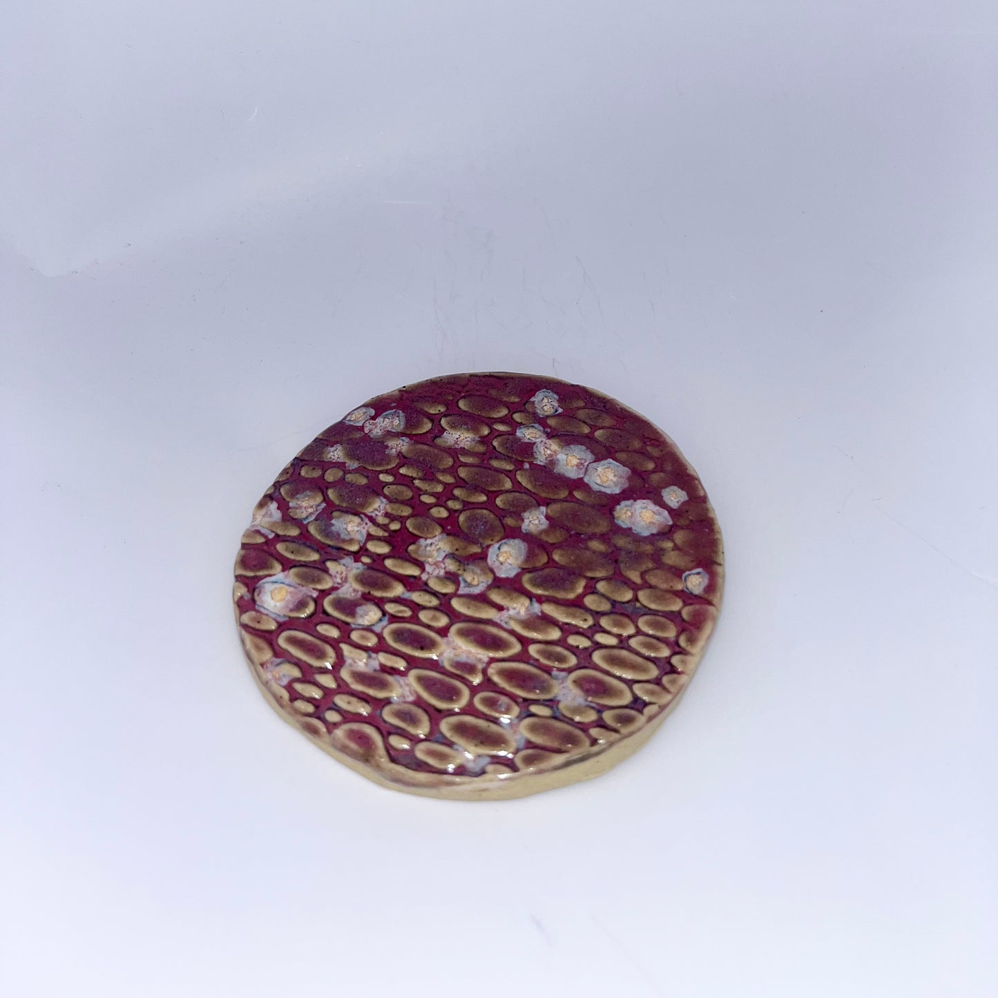 2.5" Pottery Scaled Dish - Purple