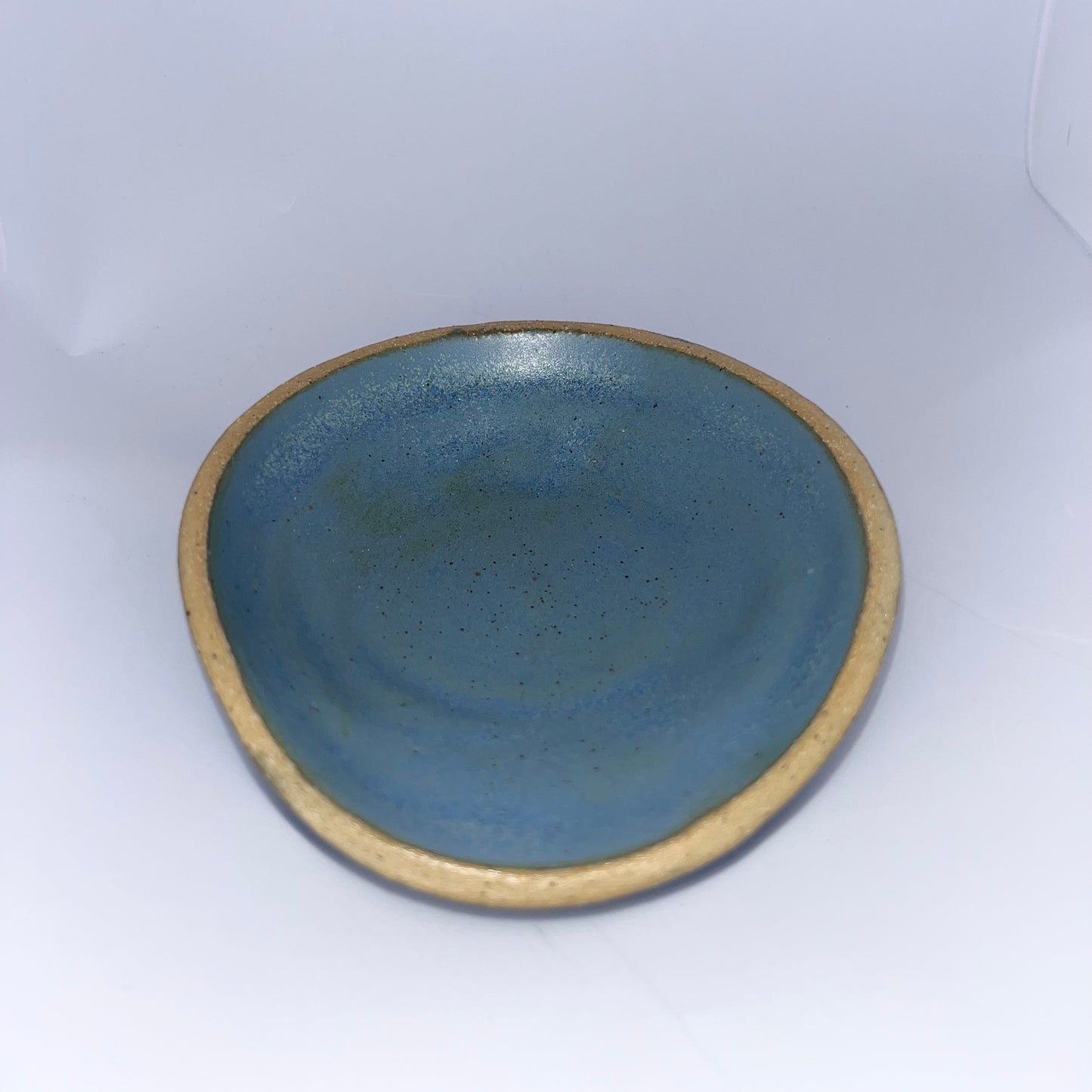 3.5" Pottery Spoon Rest - Blue