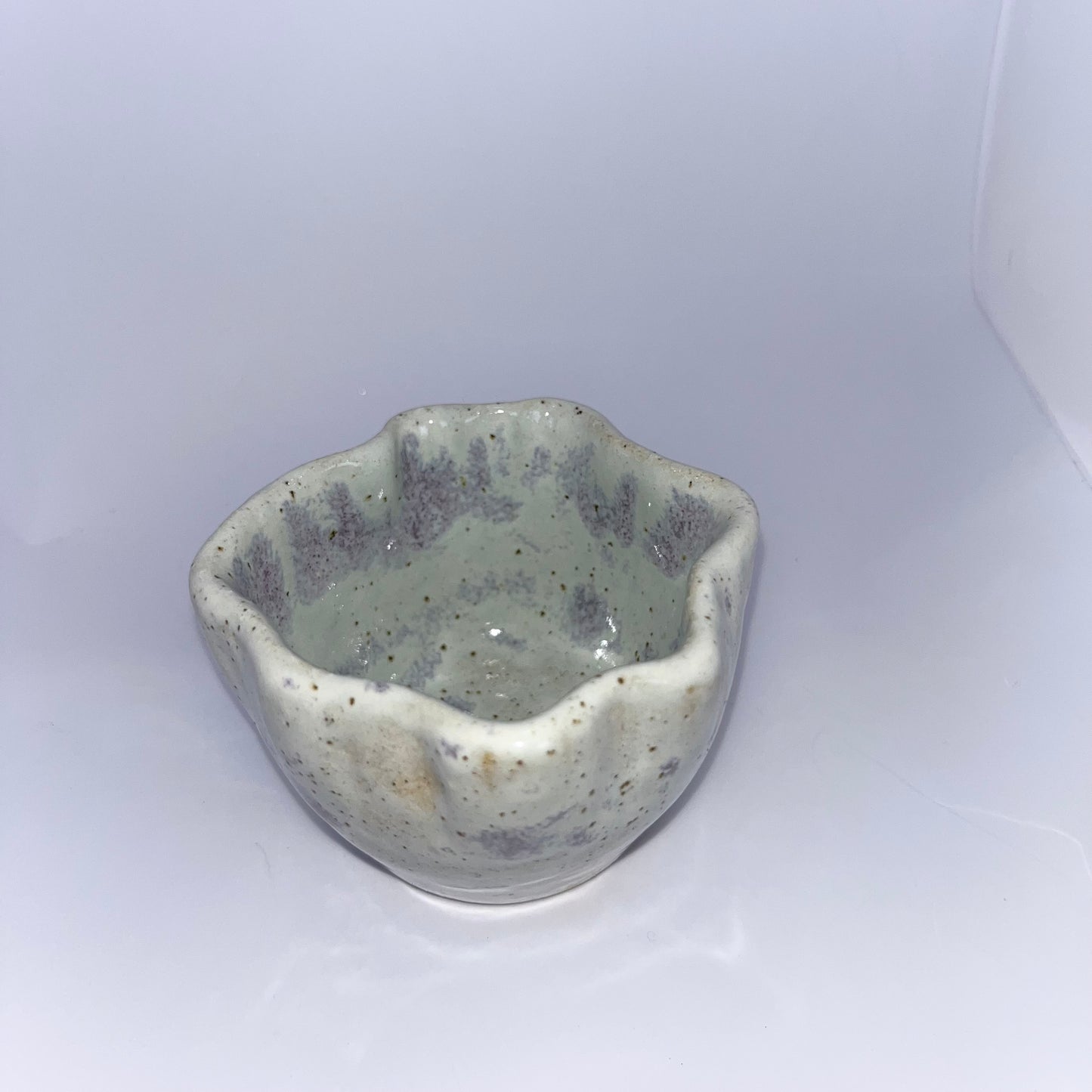 2.5" Pottery Wave Dish - Purple