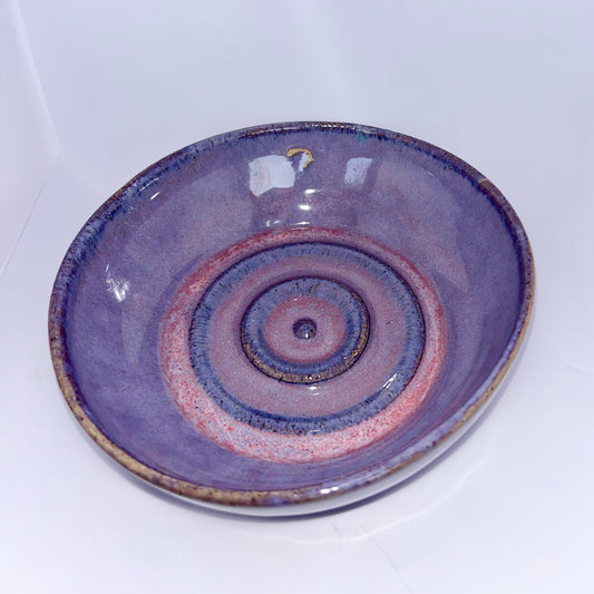5" Pottery Shallow Bowl - Purple