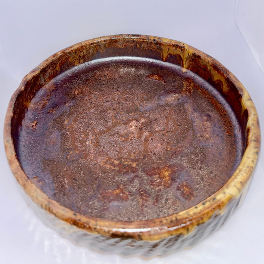 6" Pottery Plate - Copper