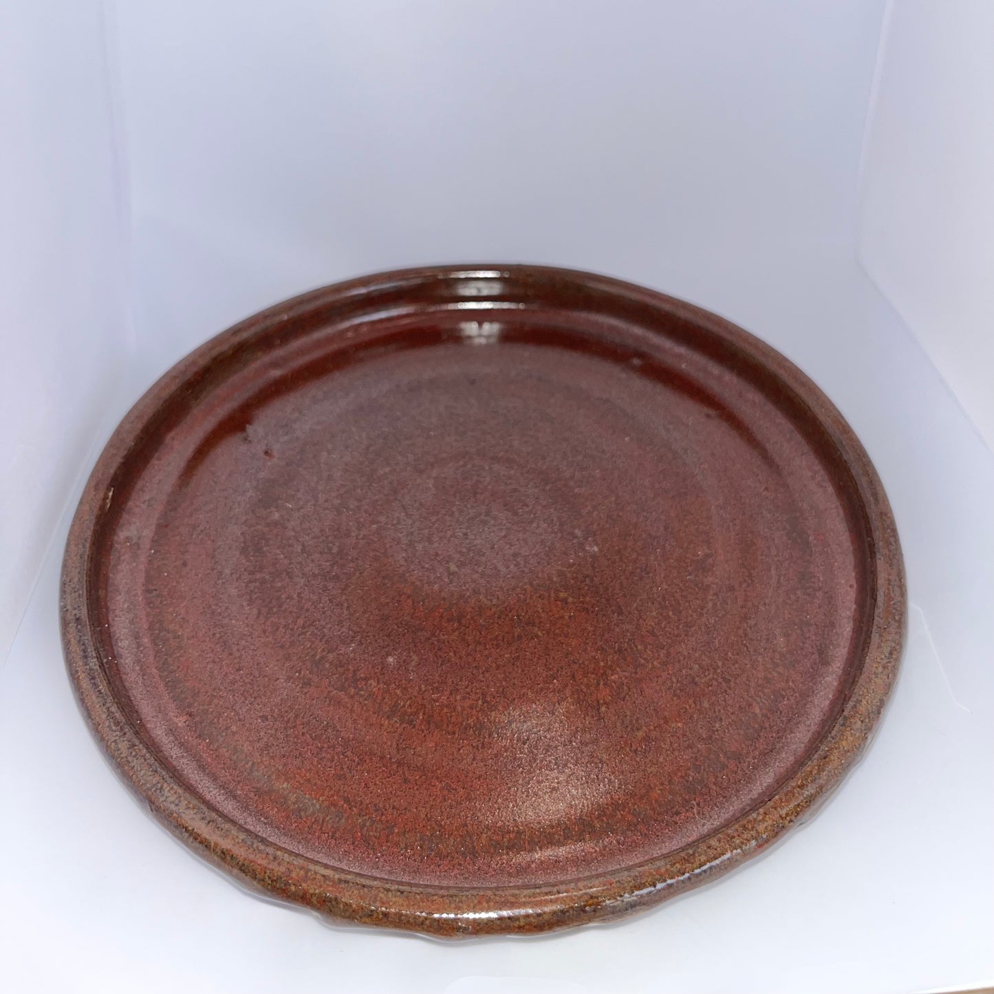 6.5" Pottery Plate - Red