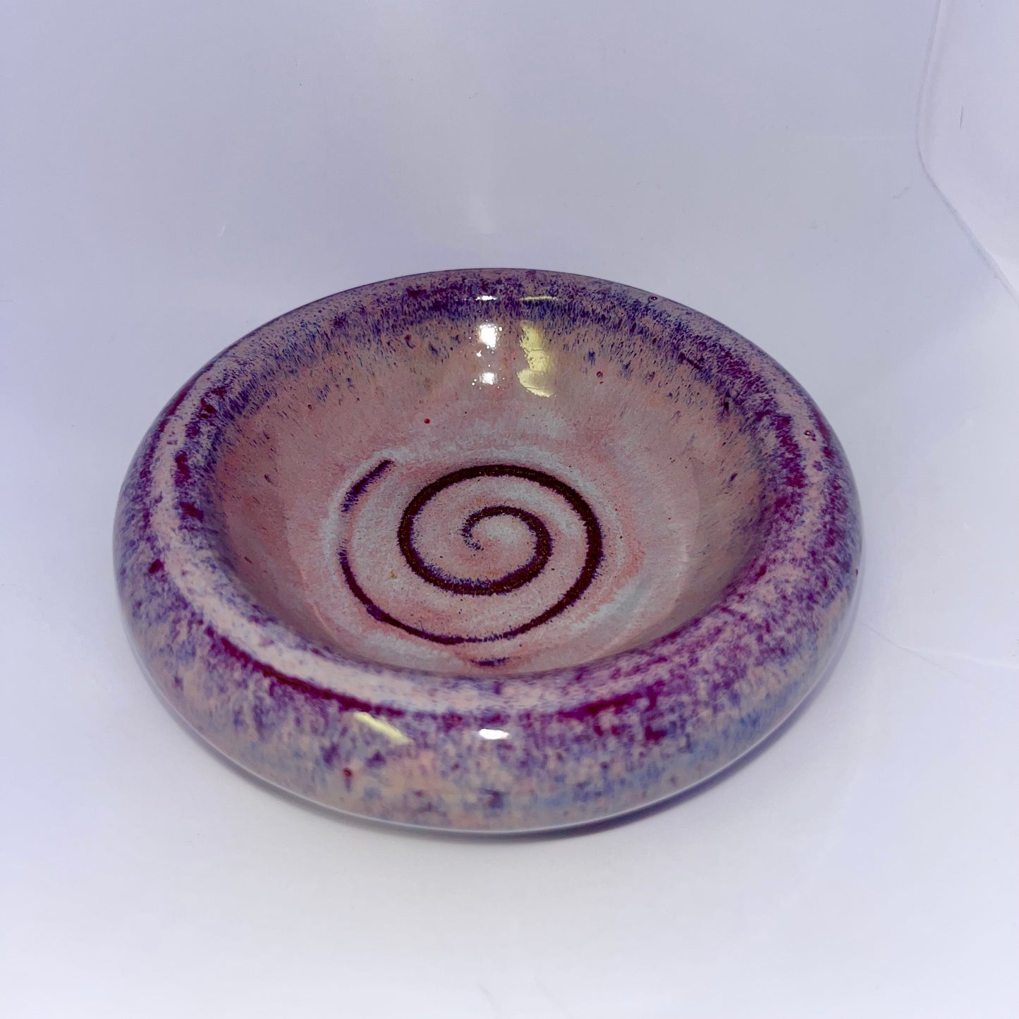4" Pottery Bubble Bowl - Purple