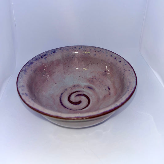5" Pottery Swirl Bowl - Purple