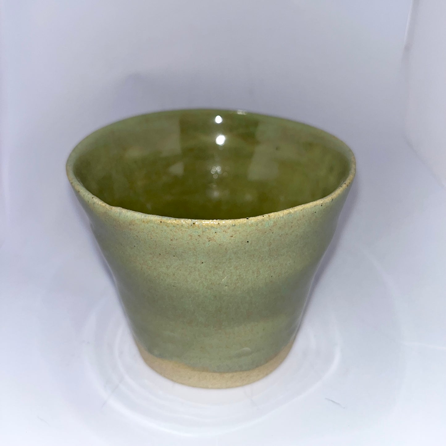 3.5" Pottery Cup - Green
