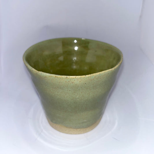 3.5" Pottery Cup - Green