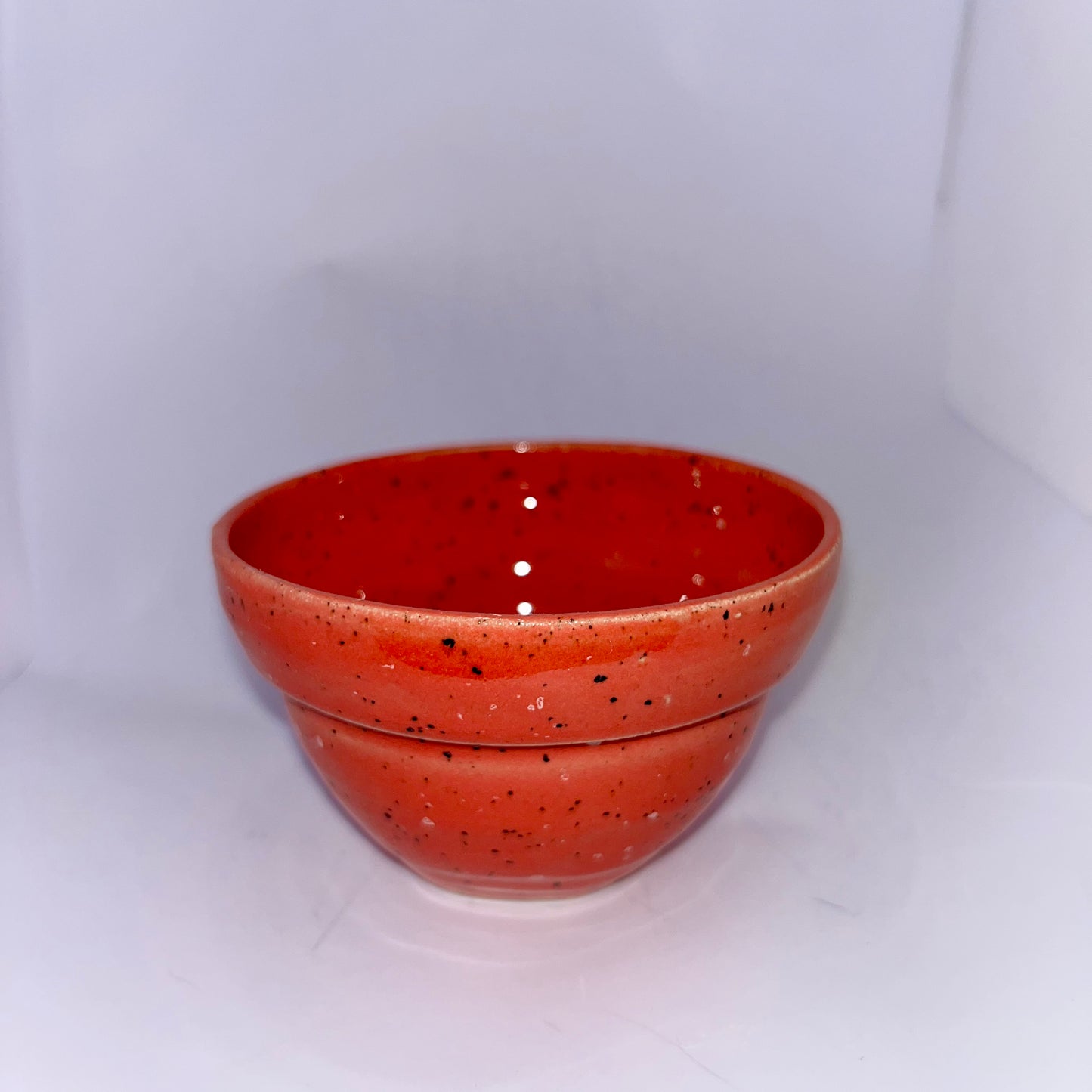 3.5" Pottery Bowl - Red Speckled