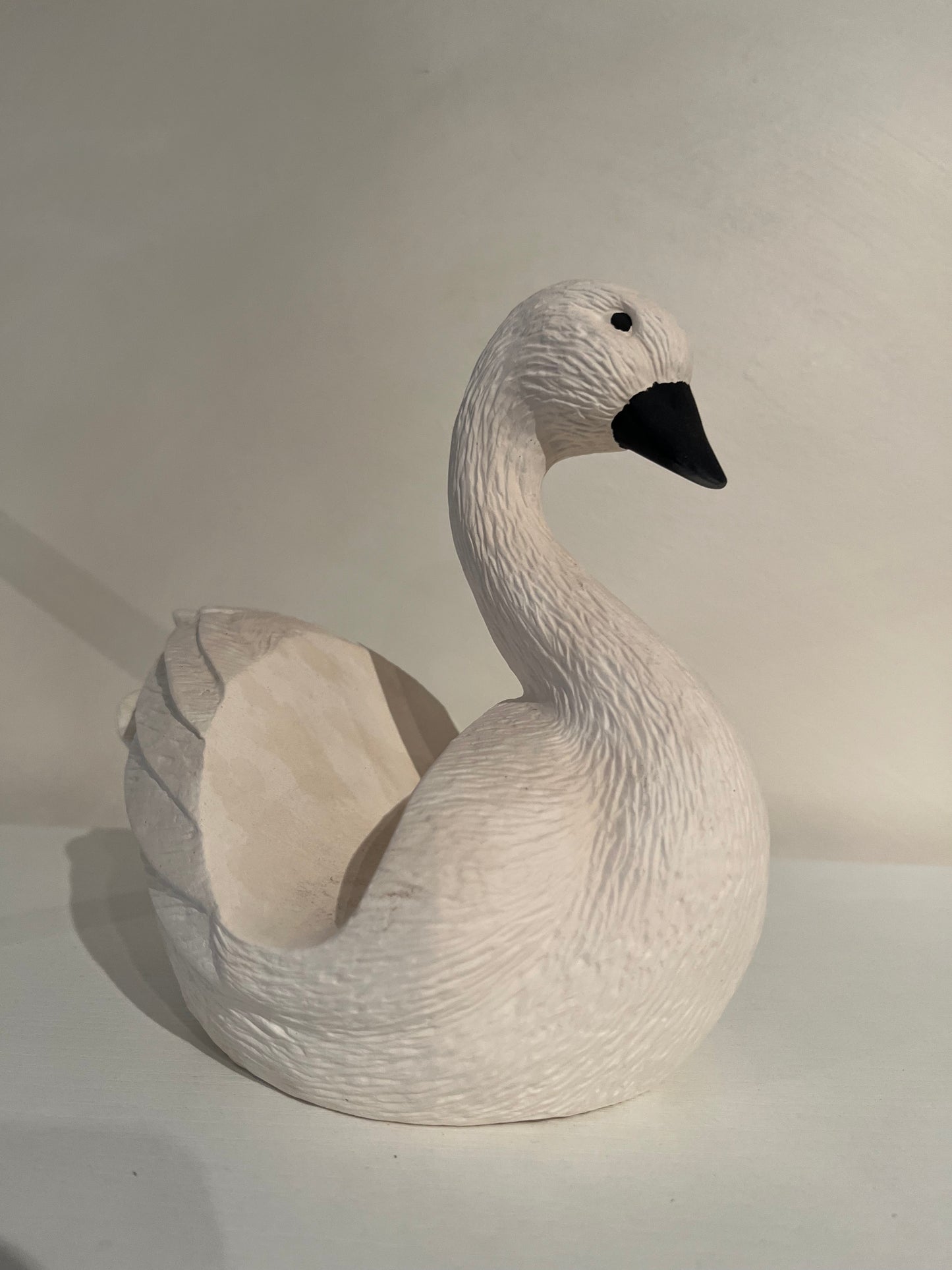 Swan Holder Ceramic Bisque