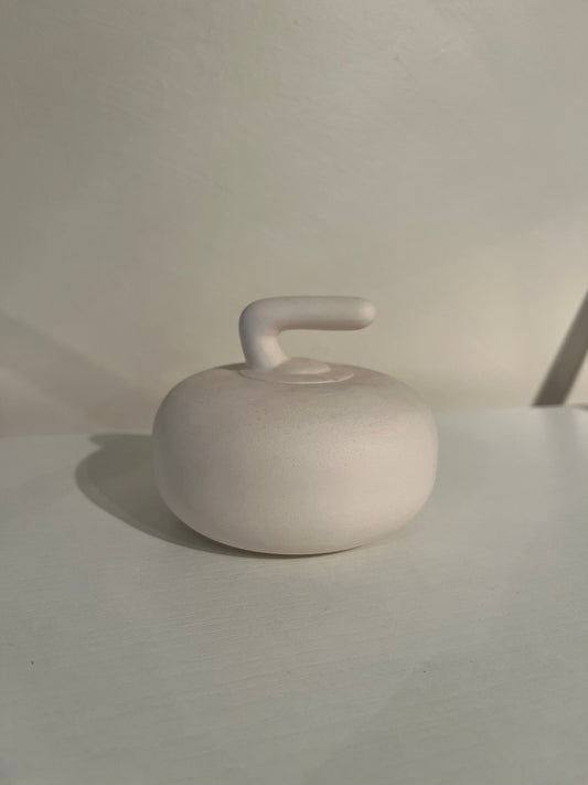 Curling Rock Ceramic Bisque