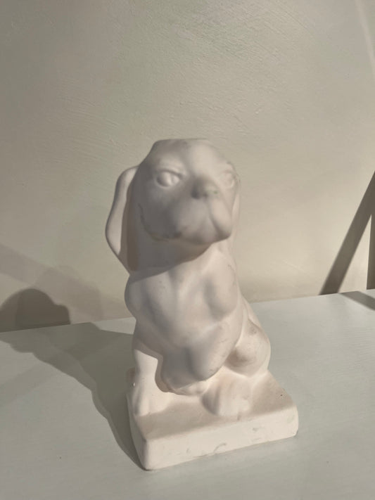 Dog Lamp Base Ceramic Bisque