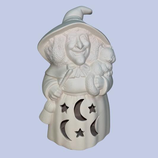 Large Witch Ceramic Bisque