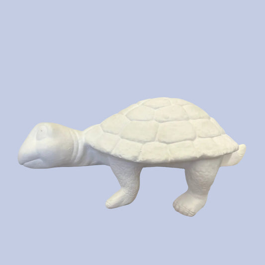 Lounging Turtle Ceramic Bisque