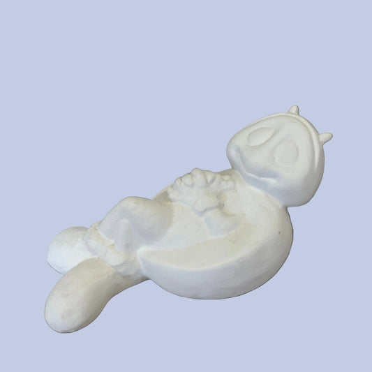 Lounging Ladybug Friend Ceramic Bisque