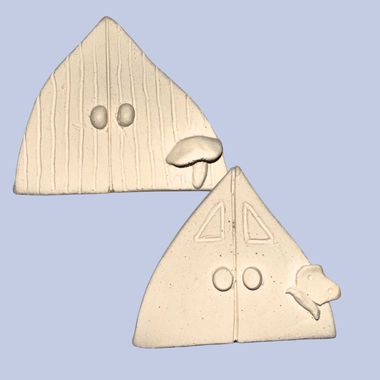 Mini Fairydoor Ceramic Bisque