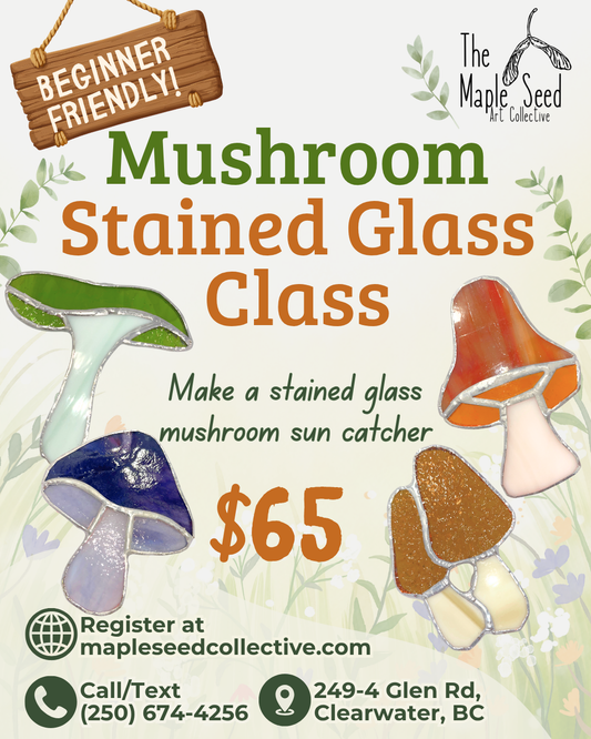 Mushroom Stained Glass Class