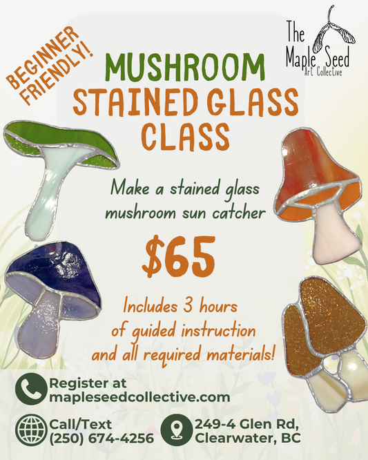 Mushroom Stained Glass Class