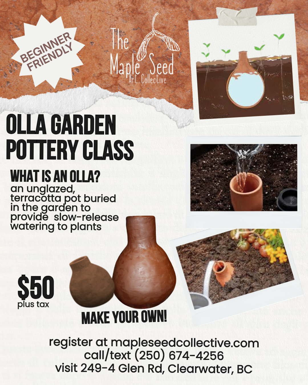 Olla Garden Pottery Class