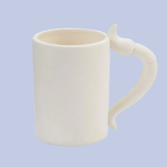 Paint Brush Mug Ceramic Bisque
