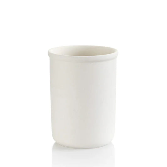 Pen Cup with Lip Ceramic Bisque