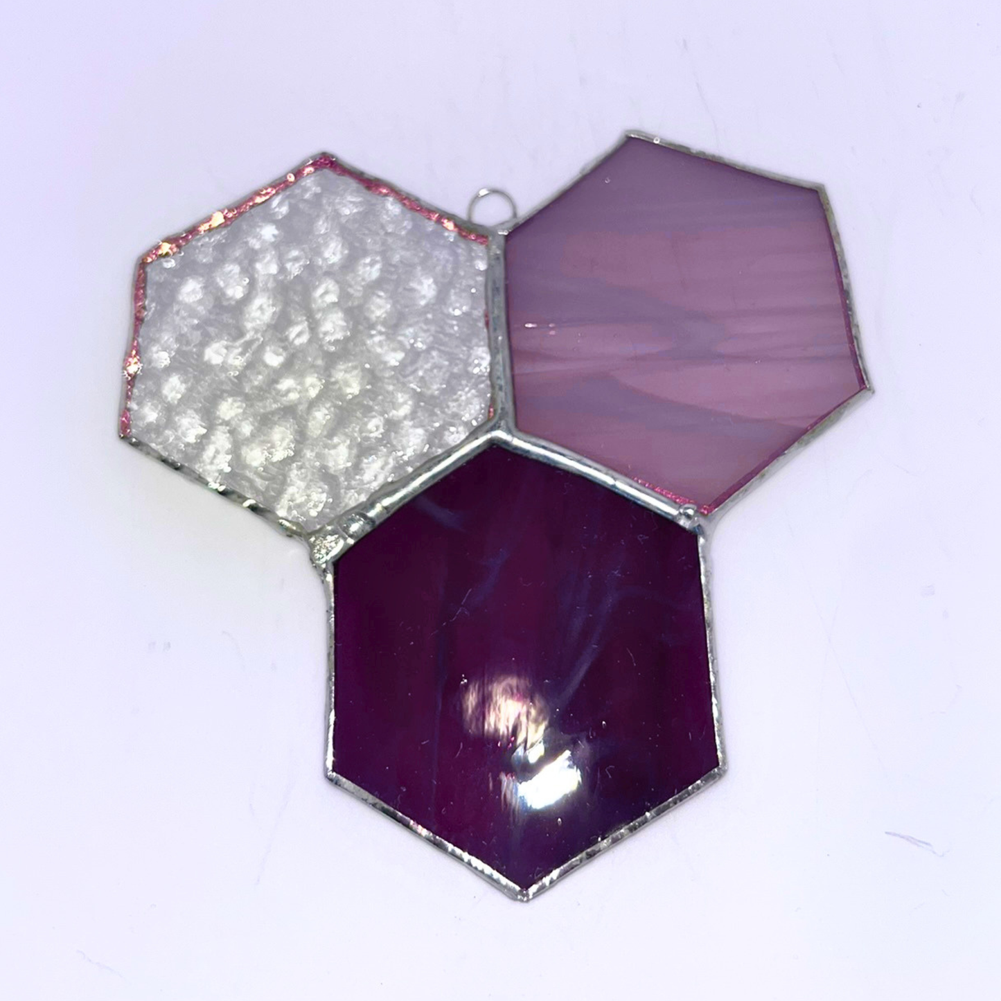 Honeycomb Stained Glass - 3 Piece