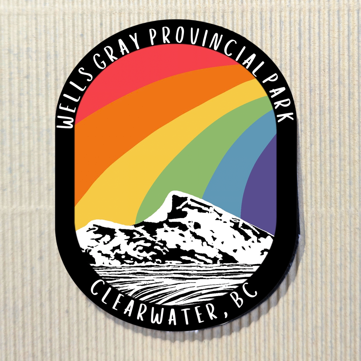 Raft Peak Rainbow Sticker
