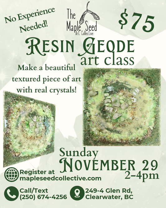 Resin Geode Art Class