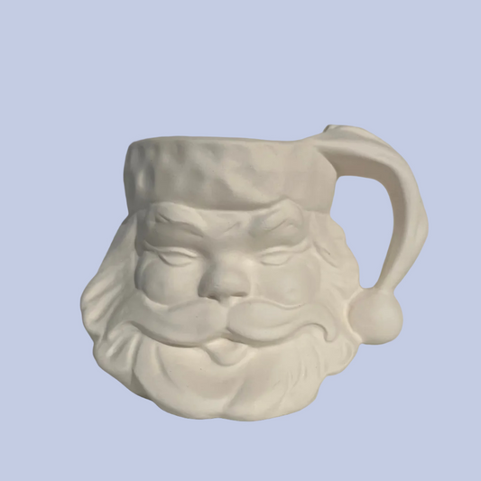 Santa Claus Mug Ceramic Bisque