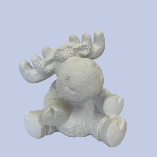 Silly Moose Friend Ceramic Bisque
