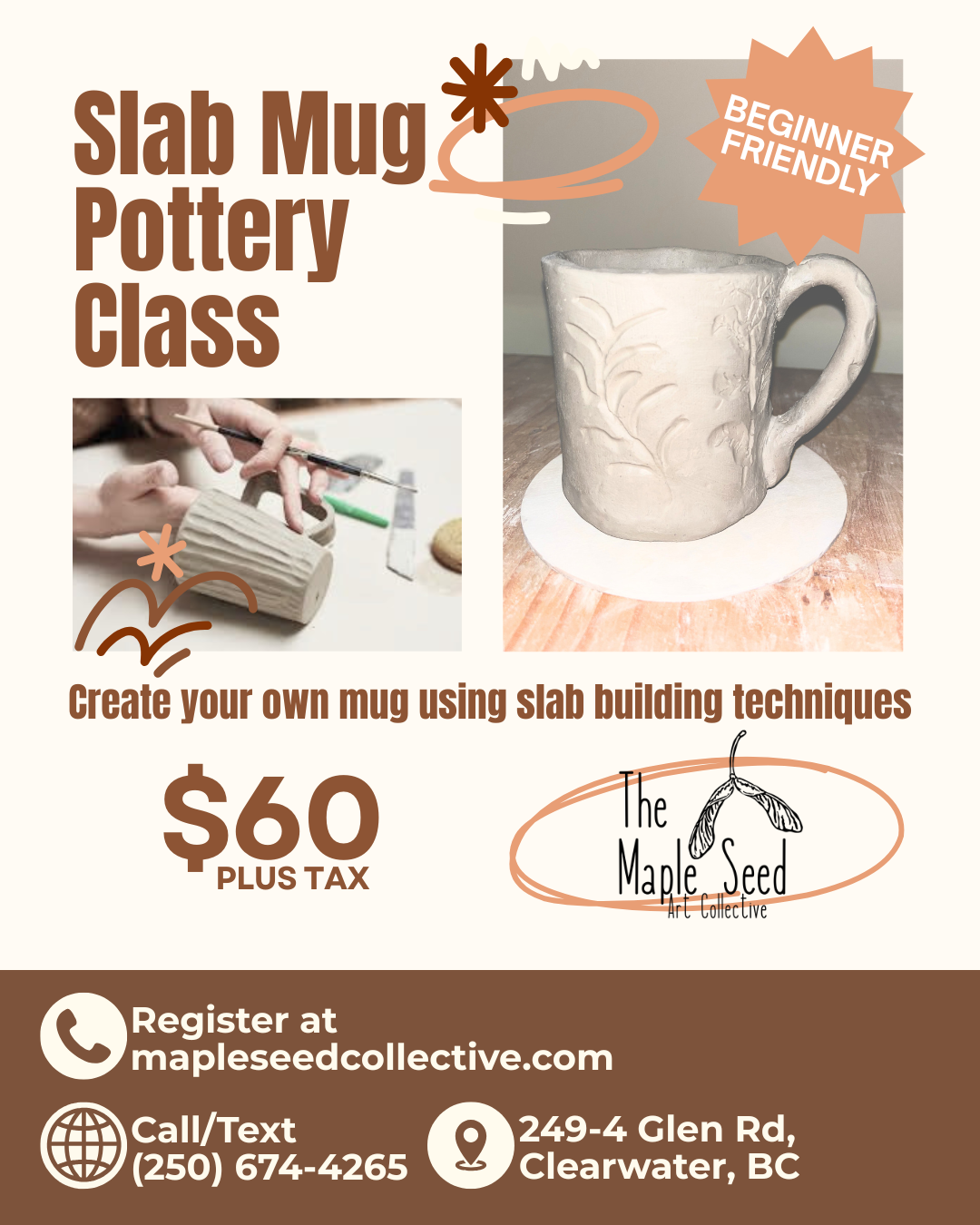 Slab Mug Pottery Class