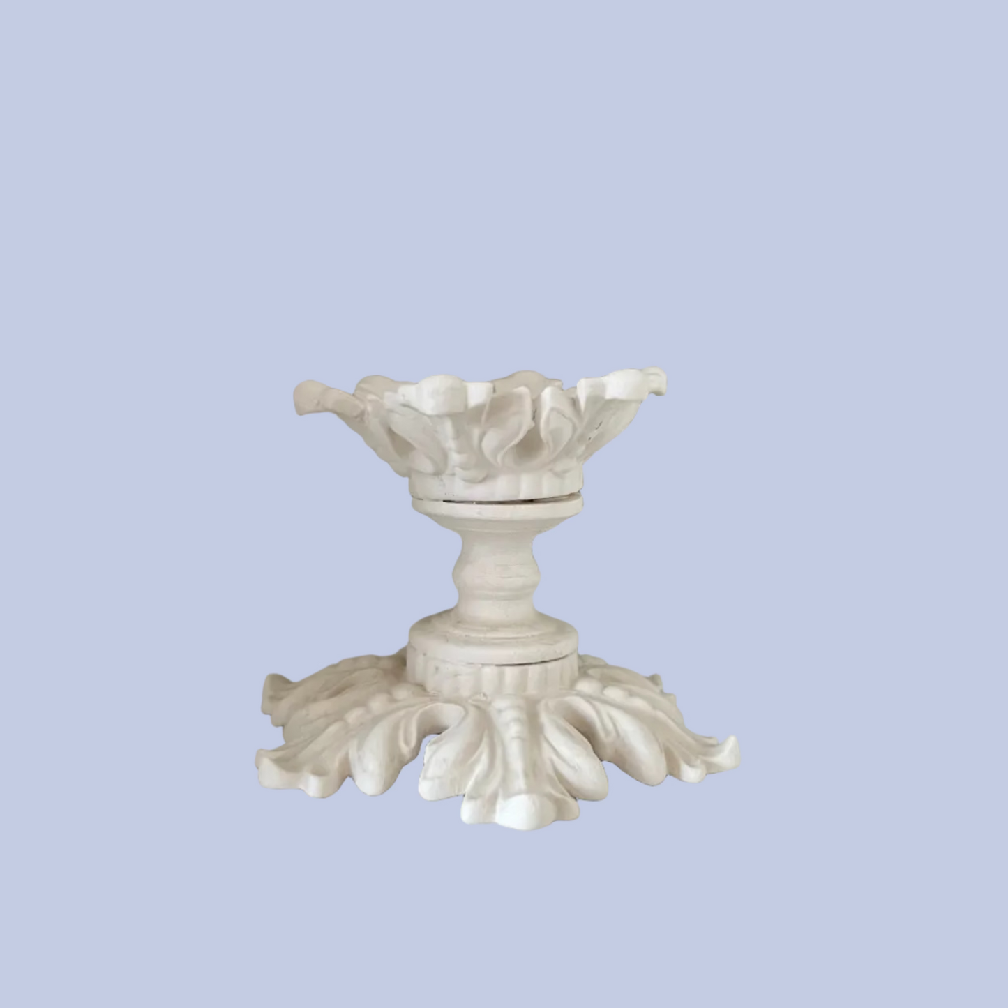 Snowflake Candle Holder Ceramic Bisque