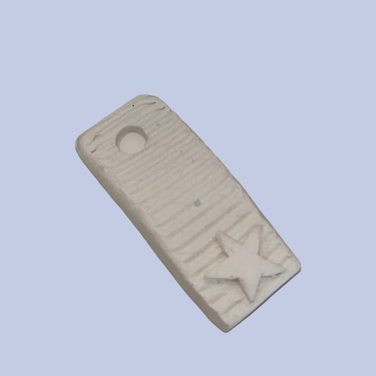 Star Pendant Ceramic Bisque