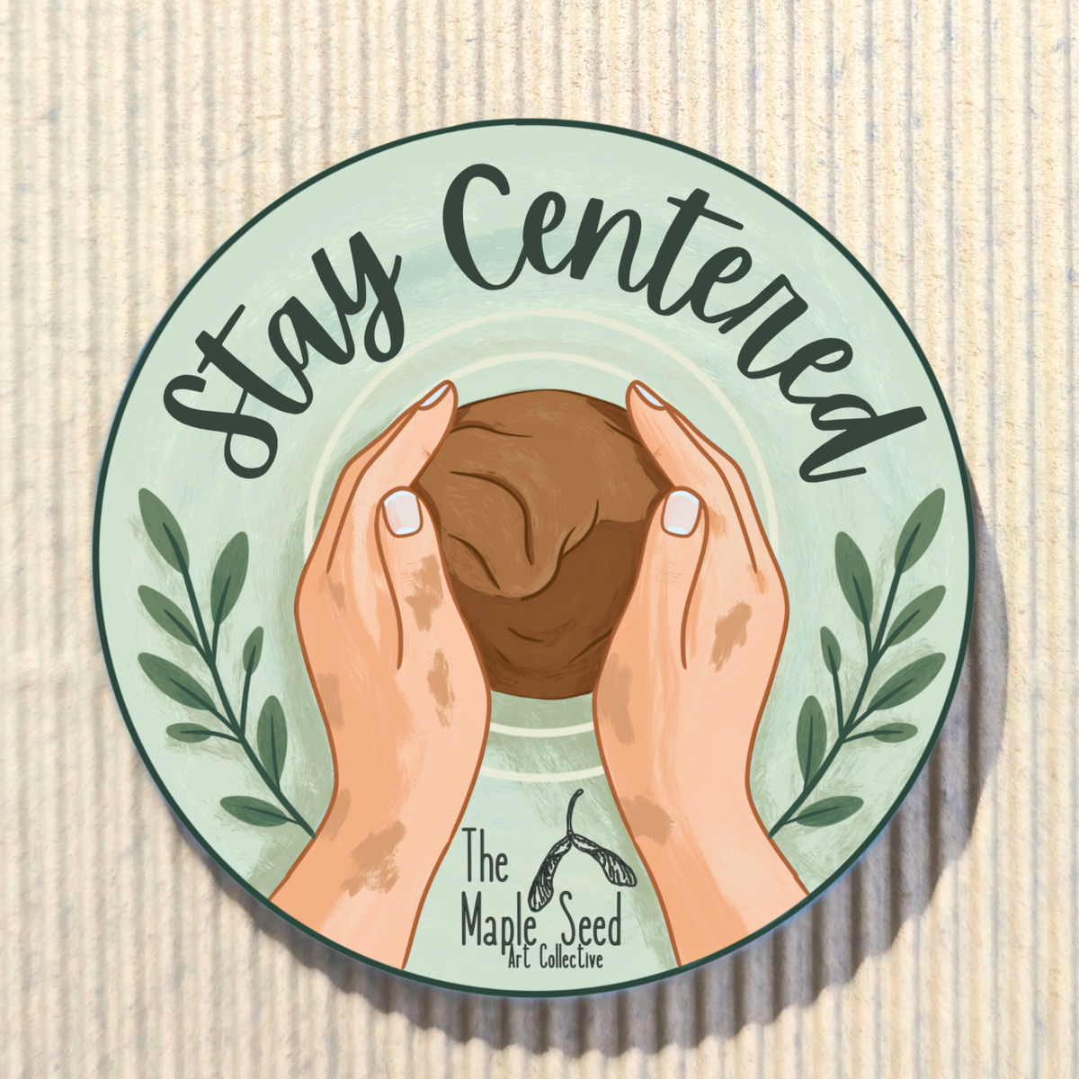 Stay Centered Sticker