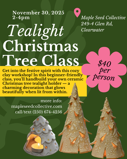Tealight Christmas Tree Clay Handbuilding Class