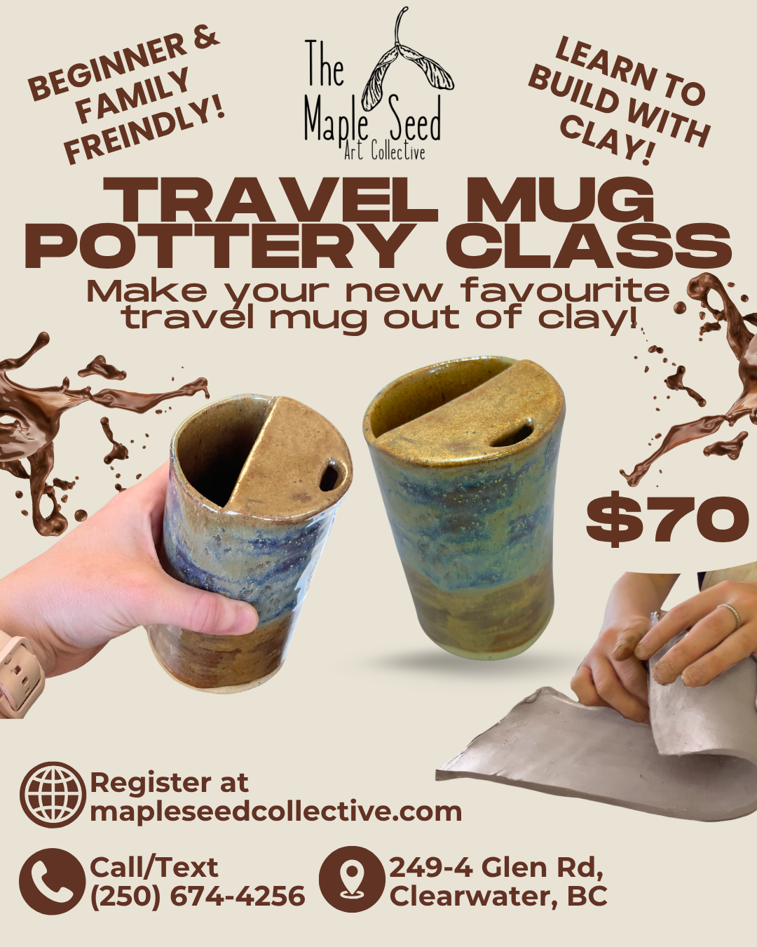 Travel Mug Pottery Class