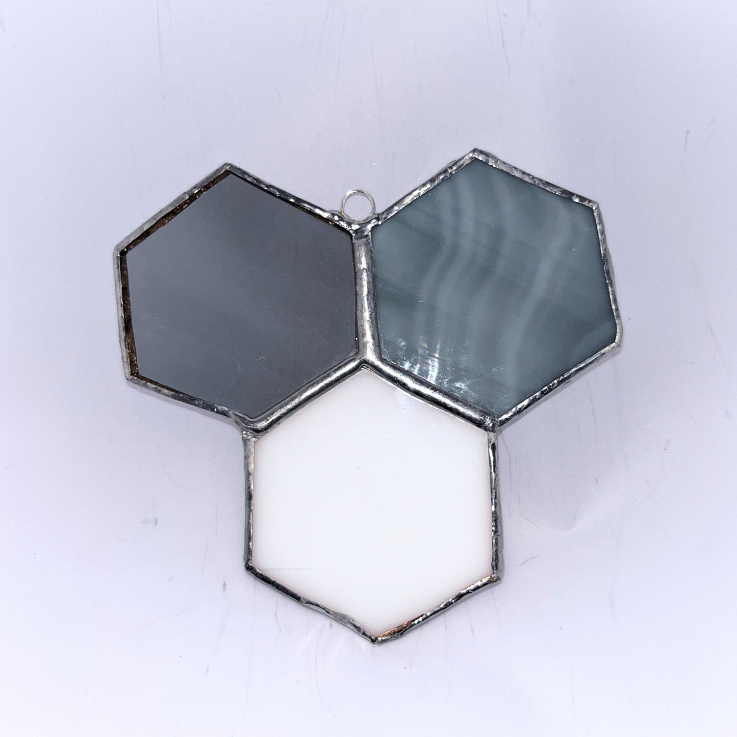 Honeycomb Stained Glass - 3 Piece